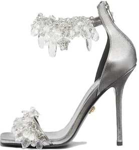 VERSACE范思哲 水晶吊燈 細跟 高跟鞋 11.5cm 女款 銀白 Buy VERSACE范思哲 水晶吊燈 細跟 高跟鞋 11.5cm 女款 銀白