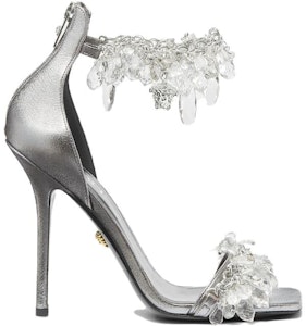 VERSACE范思哲 水晶吊燈 細跟 高跟鞋 11.5cm 女款 銀白 Order VERSACE范思哲 水晶吊燈 細跟 高跟鞋 11.5cm 女款 銀白