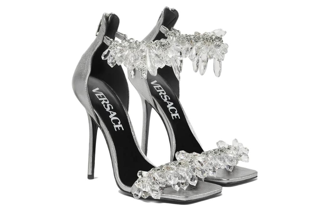 Lookbook (W) 范思哲水晶吊灯细高跟鞋 '银白色' 1012045-1A08738_1X31P