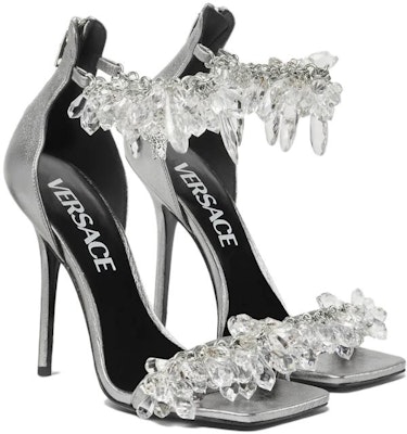 (Women) Versace Crystal Chandelier Stiletto Heels 'Silver White' 1012045-1A08738_1X31P Lookbook (Women) Versace Crystal Chandelier Stiletto Heels 'Silver White' 1012045-1A08738_1X31P