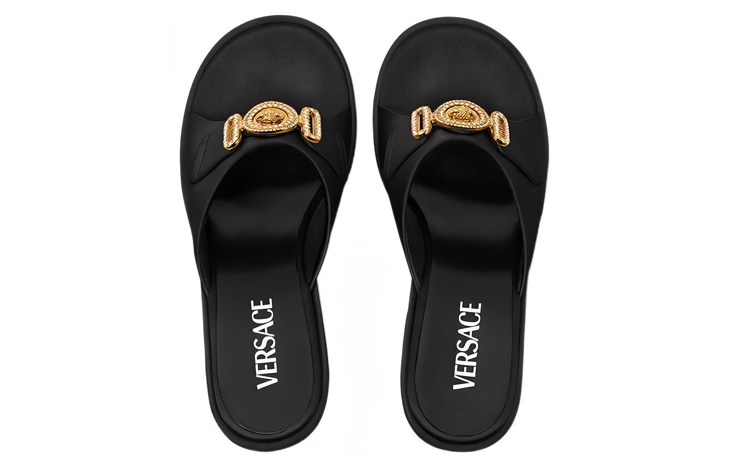 Lookbook (W) Sandali Versace Crystal Mule ''Neri'' 1004323-1A04185_1B00V