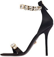 (Women) Versace Crystal Stiletto Slide 'Black Fashion' 1011403-1A04185_1B00V (Women) Versace Crystal Stiletto Slide 'Black Fashion' 1011403-1A04185_1B00V