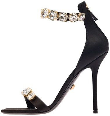 (W) Versace Crystal Stiletto Slide 'Fesyen Hitam' 1011403-1A04185_1B00V Buy (W) Versace Crystal Stiletto Slide 'Fesyen Hitam' 1011403-1A04185_1B00V