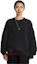 Shop (W) VERSACE Sweater Hitam Lengan Panjang Kesan Lusuh Knit Pullover 1012119-1A08746-1B000