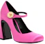 Lookbook (W) Versace Kasut Tumit Tinggi Kain 'Fesyen Tebal Merah Jambu' 1007720-1A00619_1PK4V