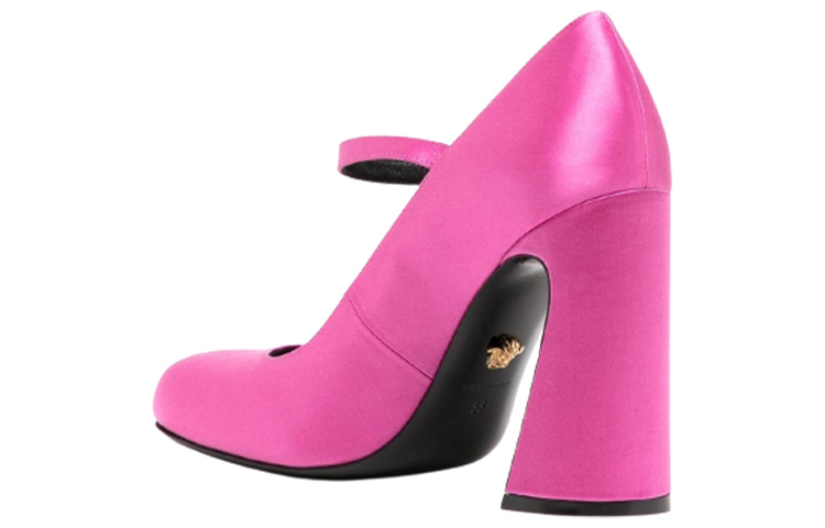 Shop (W) Versace Kasut Tumit Tinggi Kain 'Fesyen Tebal Merah Jambu' 1007720-1A00619_1PK4V