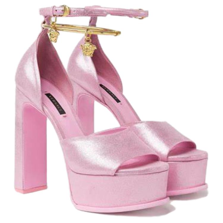 (W) Versace Fashion Buckle Sandals 'Pink' 圖 3