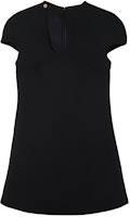 (Women) Versace FW22 Black Teardrop Cutout Short Sleeve Dress 1005921-1A00537-1B000 (Women) Versace FW22 Black Teardrop Cutout Short Sleeve Dress 1005921-1A00537-1B000