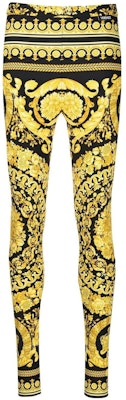 (Women) VERSACE FW22 Gold Geometric Pattern Jacquard Mid-Waist Leggings 1003900-1A04239-5B000 Buy (Women) VERSACE FW22 Gold Geometric Pattern Jacquard Mid-Waist Leggings 1003900-1A04239-5B000