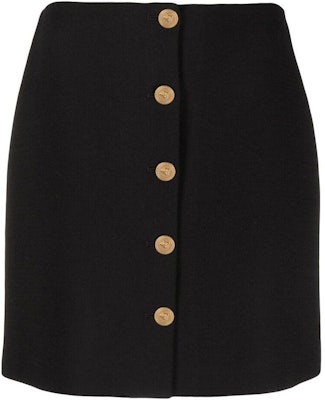 (W) ヴェルサーチ FW22 ハイウエスト メデューサ エンボス カジュアルスカート ブラック 1005636-1A00537-1B000 Buy (W) ヴェルサーチ FW22 ハイウエスト メデューサ エンボス カジュアルスカート ブラック 1005636-1A00537-1B000