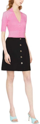 (W) ヴェルサーチ FW22 ハイウエスト メデューサ エンボス カジュアルスカート ブラック 1005636-1A00537-1B000 Lookbook (W) ヴェルサーチ FW22 ハイウエスト メデューサ エンボス カジュアルスカート ブラック 1005636-1A00537-1B000