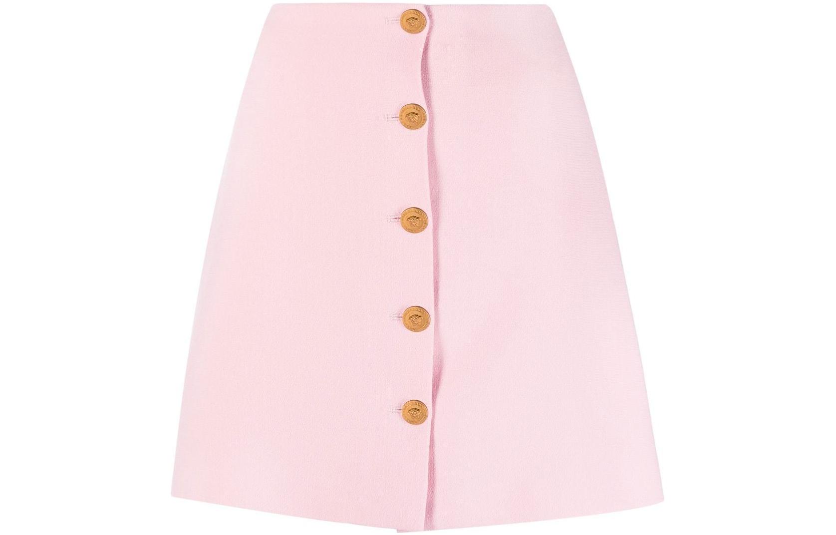 (Women) VERSACE FW22 High-Waist Mini Skirt Pink  Fashion 1005636-1A00537-1PG40