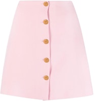 (Women) VERSACE FW22 High-Waist Mini Skirt Pink Fashion 1005636-1A00537-1PG40 (Women) VERSACE FW22 High-Waist Mini Skirt Pink Fashion 1005636-1A00537-1PG40