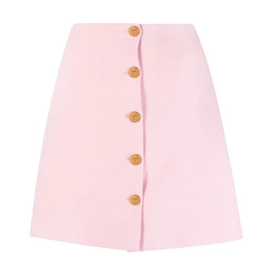 (Women) VERSACE FW22 High-Waist Mini Skirt Pink Fashion 1005636-1A00537-1PG40