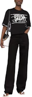 Lookbook (W) VERSACE FW22 銀色巴洛克印花黑色短袖T恤 1005880-1A04345-2B020