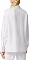 Shop (W) VERSACE FW23 白色提花長袖襯衫配絲帶領 1014489-1A10059-1W000