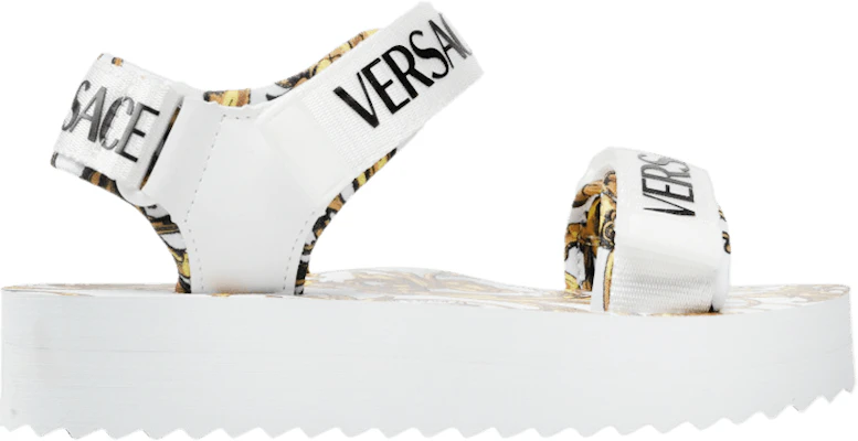 (Women) Versace Garland Logo Platform Sandal 'Baroque Print - White' 72VA3SX4-ZS196-G03 Buy (Women) Versace Garland Logo Platform Sandal 'Baroque Print - White' 72VA3SX4-ZS196-G03