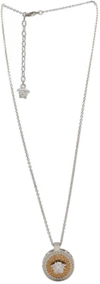 (Women) VERSACE Geometric Design Metallic Fiber Necklace for Women - Gold 10154611A006214J160 Order (Women) VERSACE Geometric Design Metallic Fiber Necklace for Women - Gold 10154611A006214J160