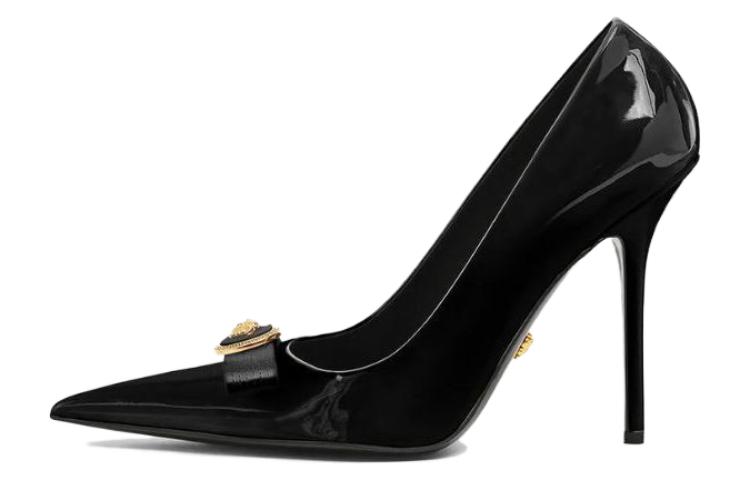 (Women) Versace Gianni Ribbon 12cm 'Black Gold Stiletto' 1012494-1A08983_1B00V