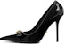 (W) Versace Gianni Ribbon 12cm 'Stiletto Hitam Emas' 1012494-1A08983_1B00V