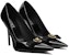 (W) Versace Gianni Ribbon 12cm 'Stiletto Hitam Emas' 1012494-1A08983_1B00V