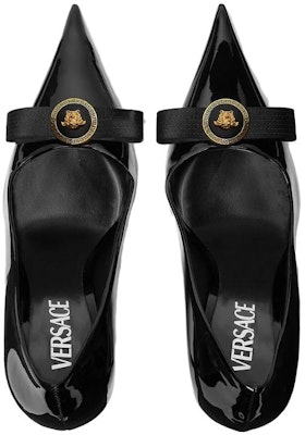 (Women) Versace Gianni Ribbon 12cm 'Black Gold Stiletto' 1012494-1A08983_1B00V Lookbook (Women) Versace Gianni Ribbon 12cm 'Black Gold Stiletto' 1012494-1A08983_1B00V