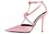 (W) Versace Gianni Ribbon ‘Pink Stiletto’ Tumit Tinggi Merah Jambu 1013020-1A00619_1PG4V
