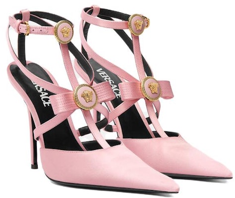 (Women) Versace Gianni Ribbon 'Pink Stiletto' 1013020-1A00619_1PG4V Order (Women) Versace Gianni Ribbon 'Pink Stiletto' 1013020-1A00619_1PG4V