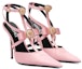 Order (W) Versace Gianni Ribbon ‘Pink Stiletto’ Tumit Tinggi Merah Jambu 1013020-1A00619_1PG4V