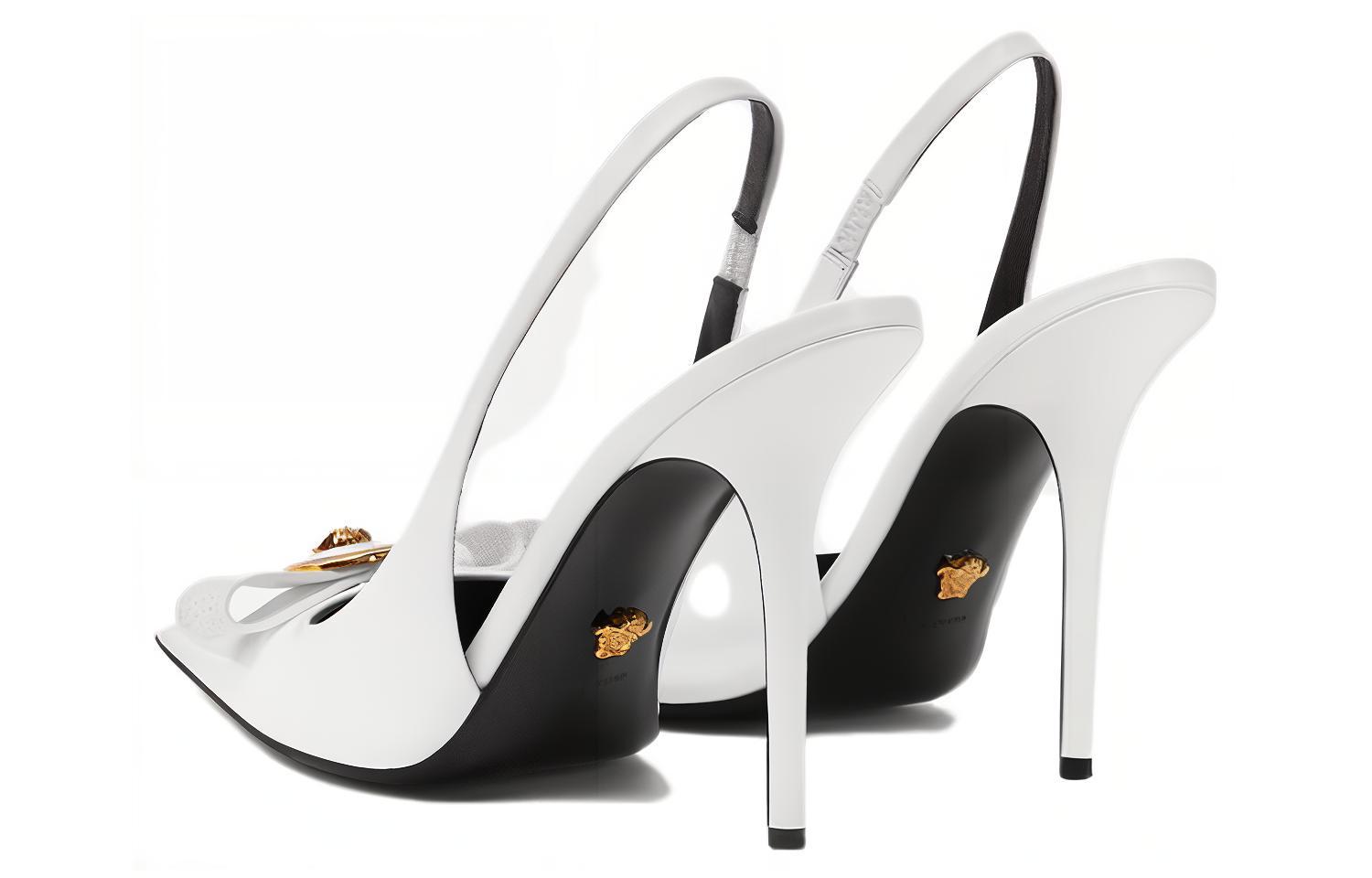 (W) Versace Gianni Ribbon High Heels 'White Ribbon' 圖 3
