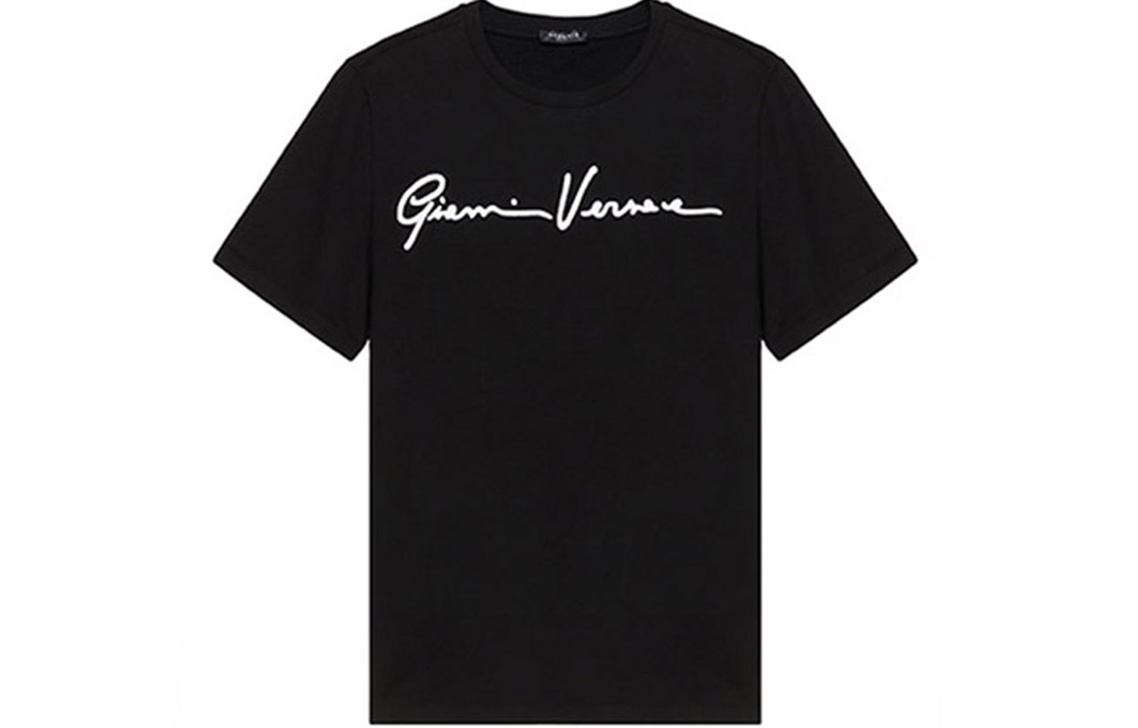 (Women) VERSACE Gianni Signature Embroidery T-Shirt Black A85757-A228806-A2024