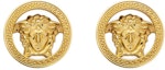Order (W) VERSACE Anting Emas dengan Desain Logam Berpola 10163671A006203J000