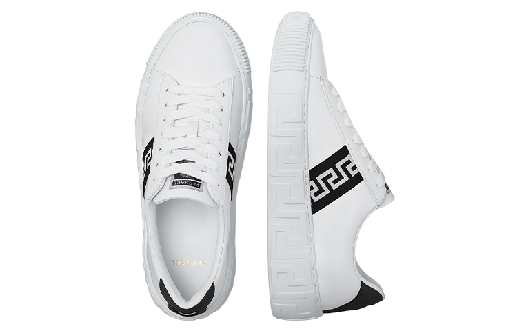 Shop (W) Versace Greca Detailing Putih Hitam 1004184-1A00775_2W020