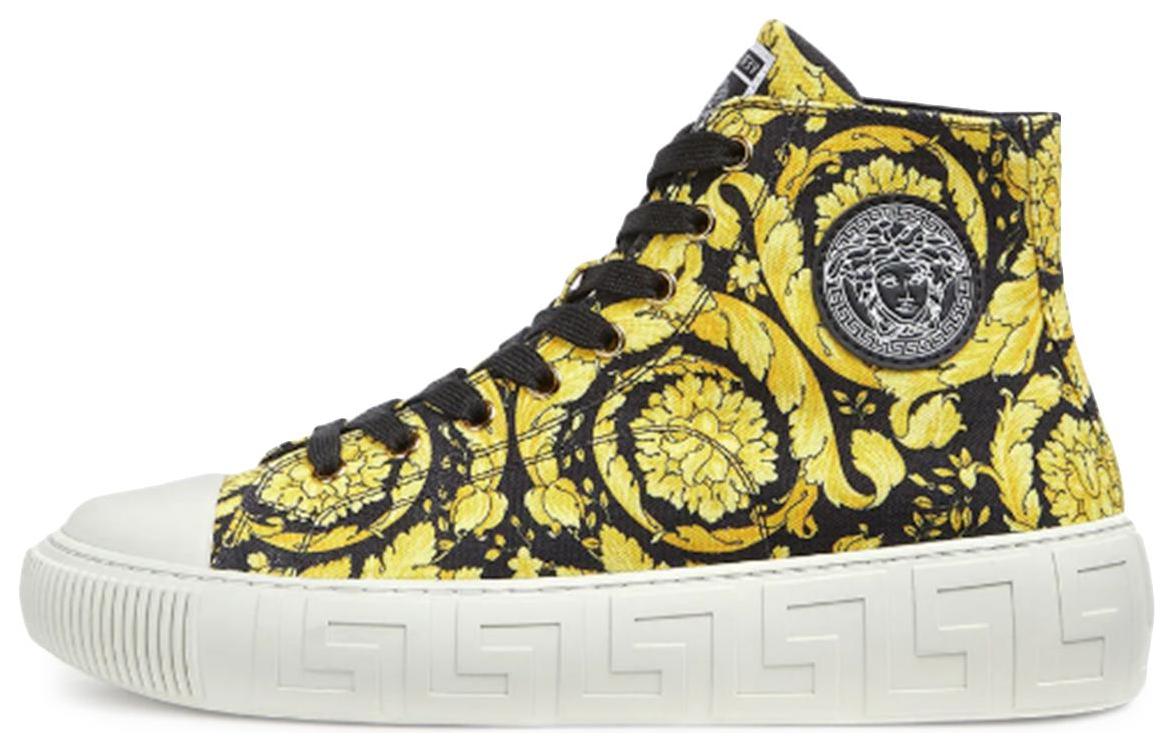 Buy (W) Versace Greca High 'Estampado Barroco - Negro Amarillo' DST643D-DTE4G_5W08V