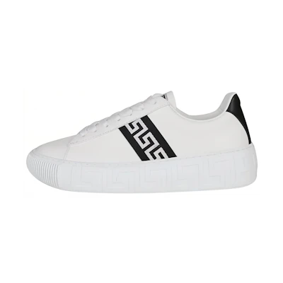 (W) Versace Greca Logo Leather 'White Fashion Sneaker'