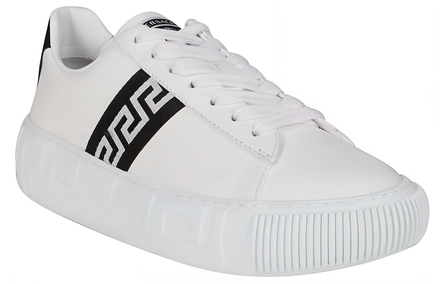 (W) Versace Greca Logo Leather 'White Fashion Sneaker' 圖 2