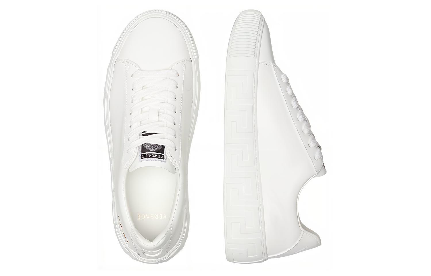 Shop (W) VERSACE Kulit Rendah 'Greek Key' 1004184-DV50G_D01