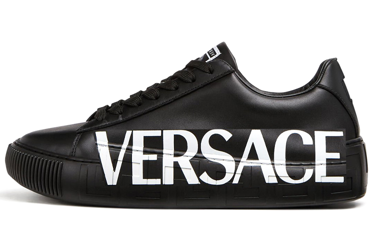 Buy (W) ヴェルサーチ グレカ ロゴ ロー (ブラック) DST644D-DV51G_D4101