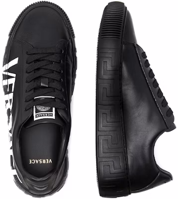 (W) 范思哲 Greca 低帮 '徽标 - 黑色' DST644D-DV51G_D4101 Lookbook (W) 范思哲 Greca 低帮 '徽标 - 黑色' DST644D-DV51G_D4101