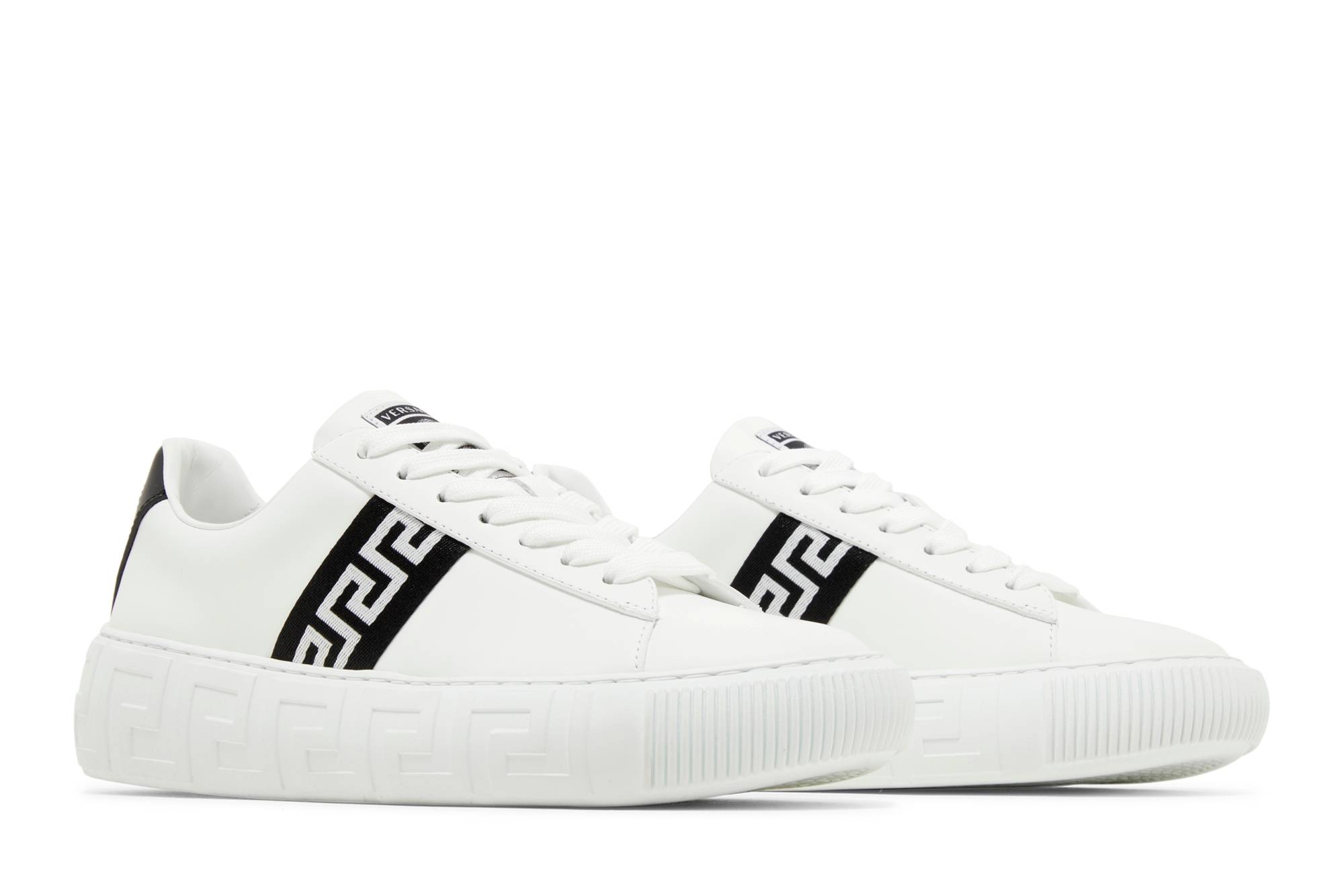 (W) Versace Greca Low 'White Black' 圖 8
