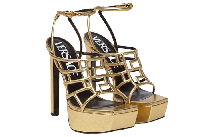 (W) Versace Greca Maze Sandals 'Gold' 圖 3