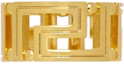 Order (W) Anillo de Latón con Patrón Greca VERSACE Oro Acabado Vintage DG57594-DJMT_3J000