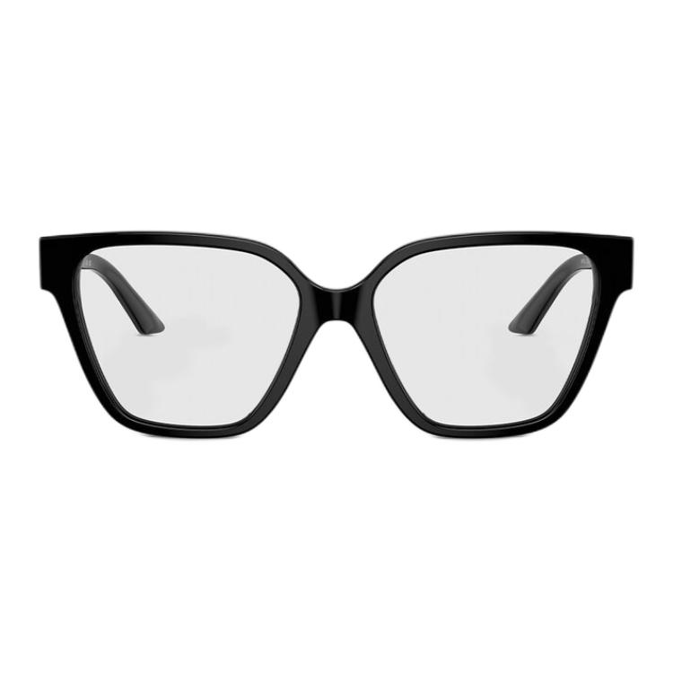 Lookbook (W) 베르사체 그레카 스트라스 블랙 여성용 비정형 광학 안경 아세테이트 메탈 크리스탈 O3358B-OGB154