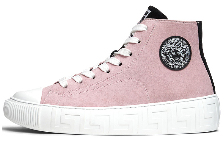 (W) Versace Greca Suede 'Pink Casual'