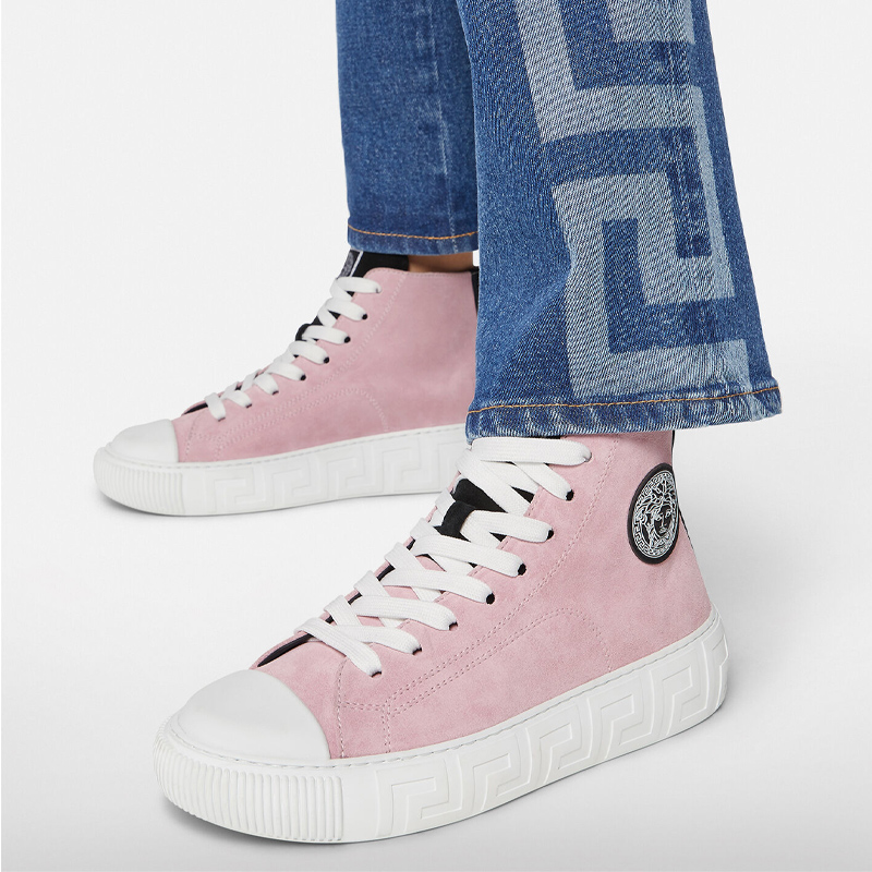 (W) Versace Greca Suede 'Pink Casual' 圖 4
