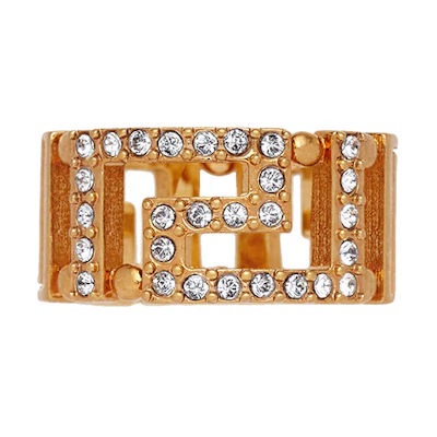 (Women) Versace Greek Key Ring for Women Vintage Style DG5H154-DJMX-KCOT