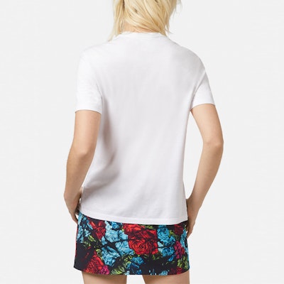 (W) 버르사체 GV 자수 코튼 크루넥 티셔츠 - 화이트 A85757-A228806-A2048 Purchase (W) 버르사체 GV 자수 코튼 크루넥 티셔츠 - 화이트 A85757-A228806-A2048