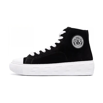 (W) Versace High-Top Sneaker 'Greek Key Velvet CMFT'