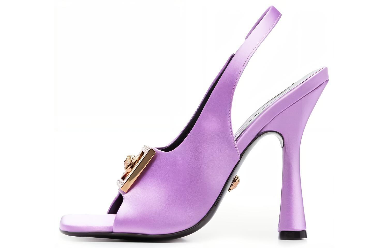 Buy (W) 范思哲紫色时尚高跟拖鞋 1005675-1A04185_1L92V