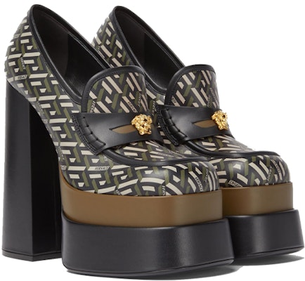 (Women) Versace Intrico Loafer High Heel 'Khaki' 1001790-1A01733_5B15V Lookbook (Women) Versace Intrico Loafer High Heel 'Khaki' 1001790-1A01733_5B15V